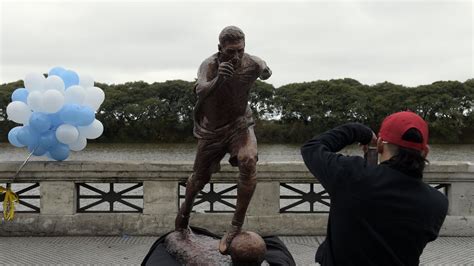 Lionel Messi Statue Unveiled In Argentine Capital Buenos Aires