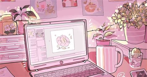 Cute Pink Aesthetic Backgrounds For Laptop Aesthetic Wallpaper For