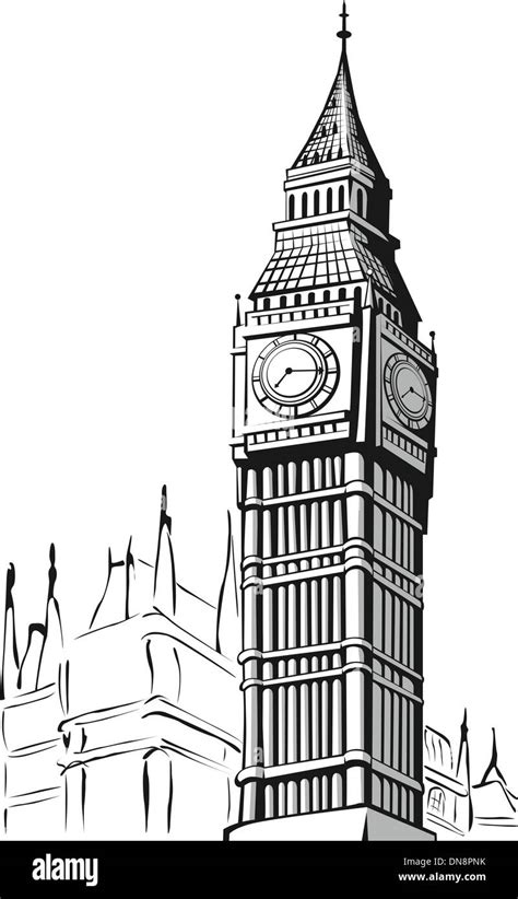 Sketch Of Big Ben London Stock Vector Image And Art Alamy