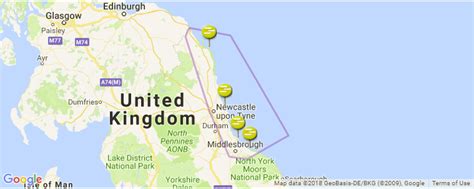 North East Of England Surf Guide Maps Locations And