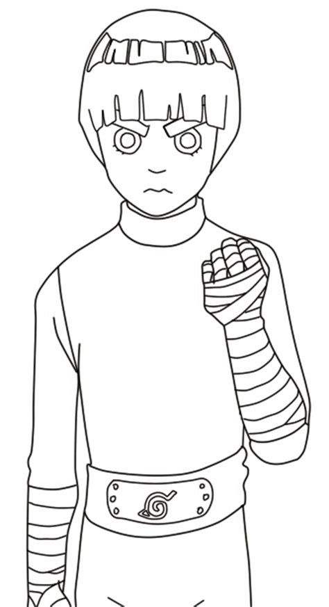 Rock Lee Lineart By Thetocuto On Deviantart