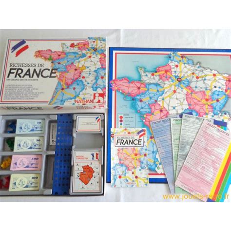 Richesses de France - Jeu Nathan 1986 - jouets rétro jeux de société