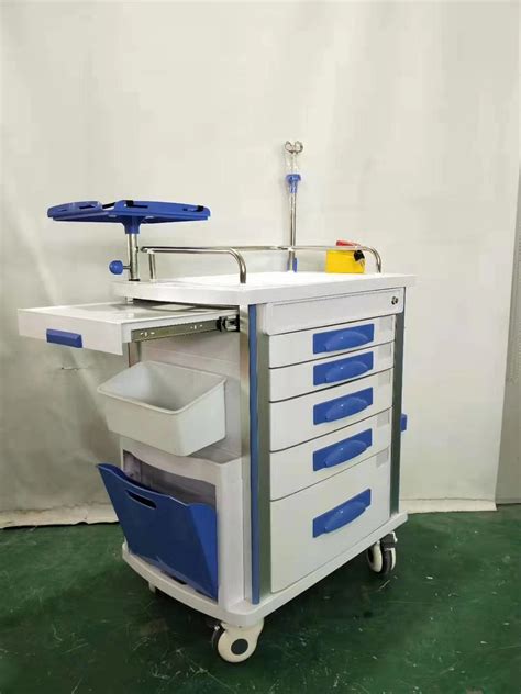 Abs Emergency Medical Crash Cart Trolley For Hospital Clinic China