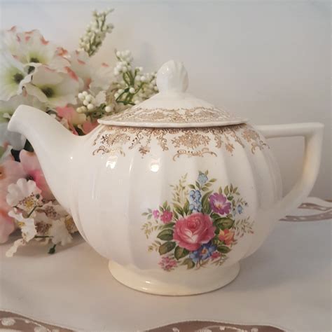 Check spelling or type a new query. Vintage ROSALIE Georgian China Teapot, 6 Cups, Gold Floral ...