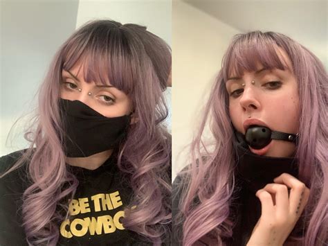 wearing a ball gag under my mask in public makes me feel like such a kinky slut r slut