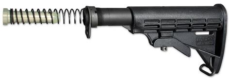 Tapco 16763 Intrafuse Mil Spec Ar 15 T6 Collapsible Stock Black Grove