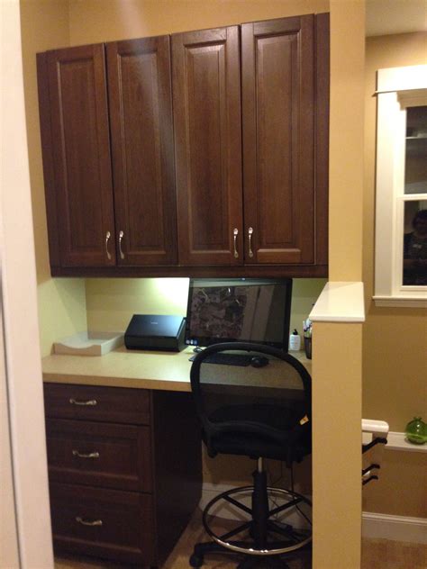 Dishwasher with required air gap 3. Nice computer work station | Home decor, Kitchen cabinets, Workstation