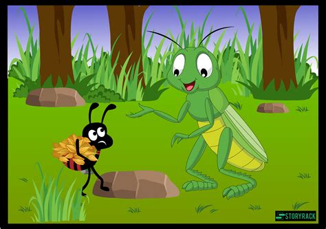 The Ant And The Grasshopper Storyrack