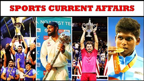 Sports Current Affairs For Upcoming Exams Study Capsule YouTube