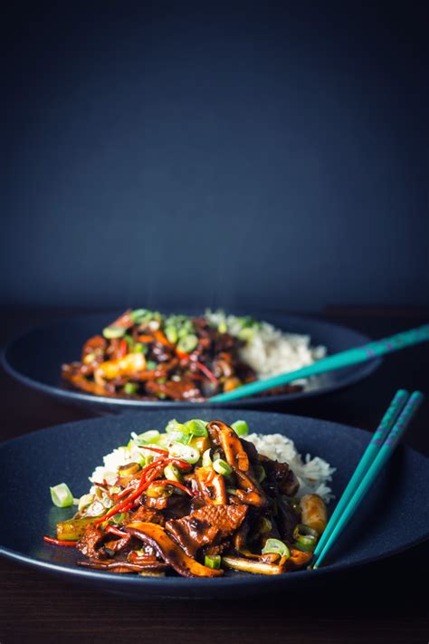 Stir Fry Beef With Shiitake Mushroom Krumpli