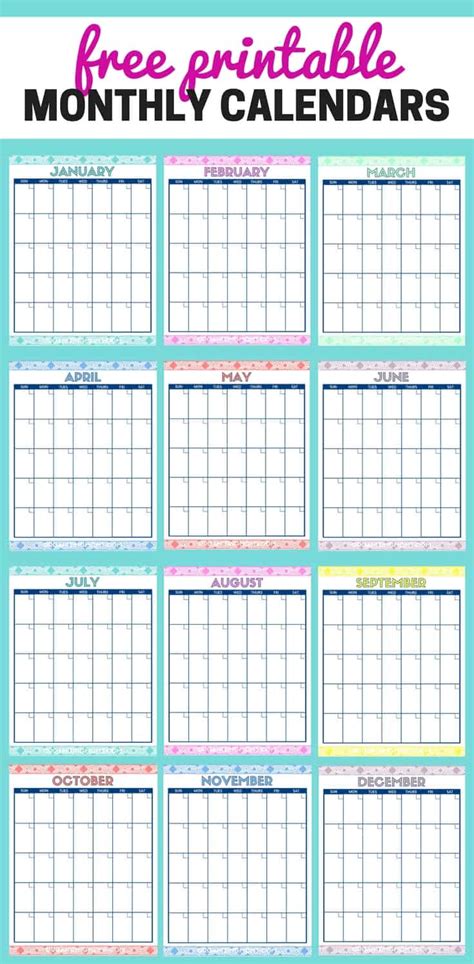 Free Printable Calendar Templates Cute