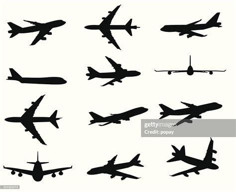 Airplane Silhouette Vector Art Getty Images