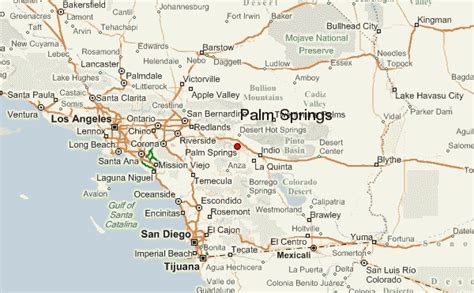 Map Of Palm Springs Ca
