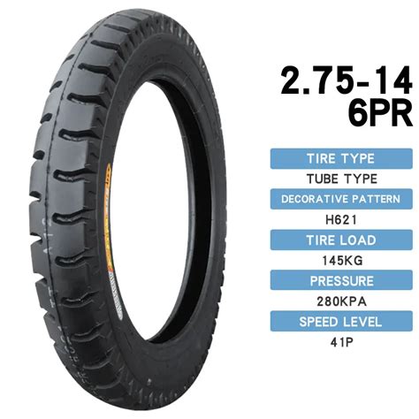 Chaoyang Chinese Motorcycle 275 14 6pr H626 Tube Type Tyre Moto Tires
