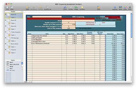 Krazy Couponing with Trish: Extreme Couponing Spreadsheet as seen on TLC's Extreme Couponing