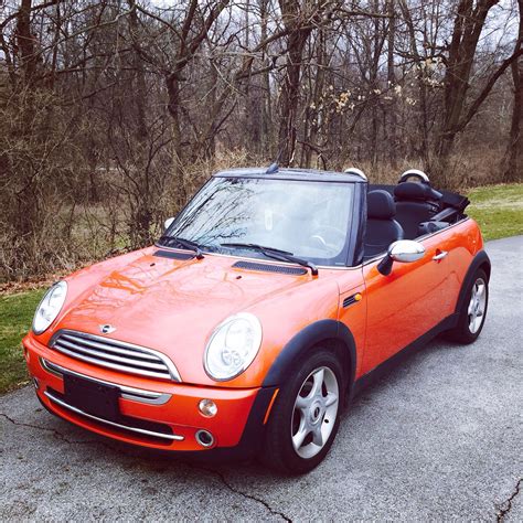 My 2005 Mini Cooper Convertible In Orange I Love It 2005 Mini Cooper