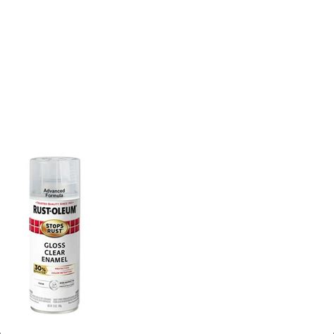 Clear Rust Oleum Stops Rust Advanced Gloss Spray Paint 12 Oz