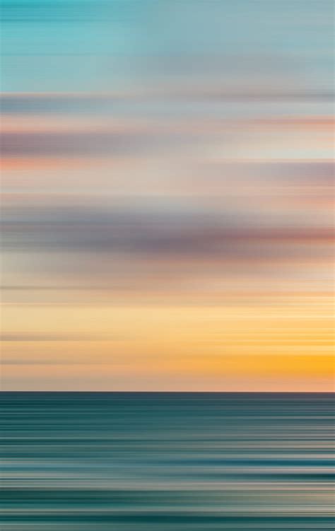 Sunset Blurred Color Gradient Horizon Long Exposure Rainbow Hd