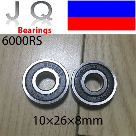 Jq Bearings High Quality 10pcs 6000 2rs 6000rs 6000rs 6000 Rs Deep