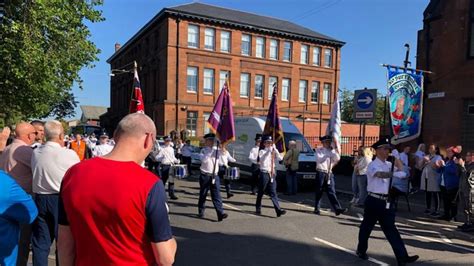 Glasgow Loyalist Parades Pass Off Without Incident Bbc News