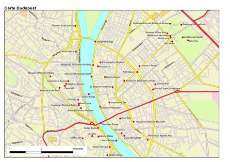 Budapest Carte Voyage Carte Plan