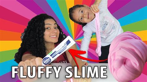 Como Fazer Fluffly Slime Sem Espuma De Barbear Youtube