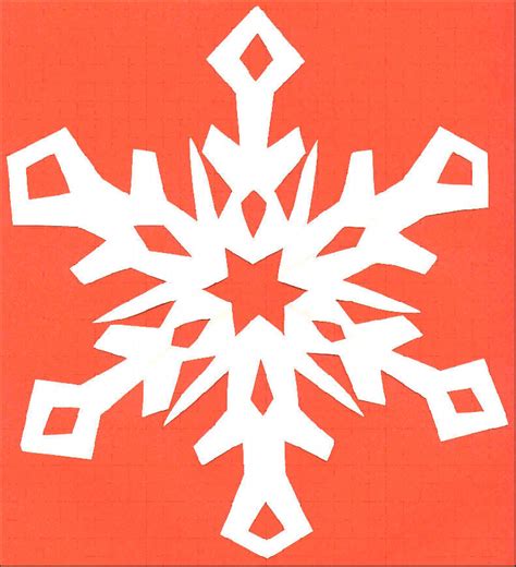 6 Sided Snowflake Template