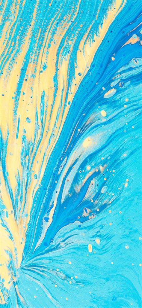 아쿠아 블루 벽지푸른아쿠아물터키 옥무늬아크릴 페인트웨이브디자인 2315122 Wallpaperkiss