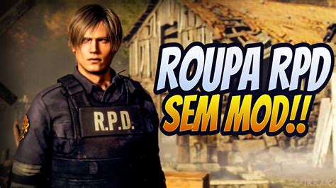 Roupa Rpd Do Leon Como Obter Rpd Skin Re4 Remake Youtube