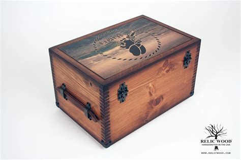 Navy Seabees Keepsake Box Relic Wood