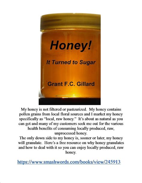 honey it turned to sugar kindle edition by gillard grant cookbooks food and wine kindle