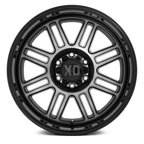 Xd Series Xd850 Cage Gloss Black Gray Tint Powerhouse Wheels And Tires