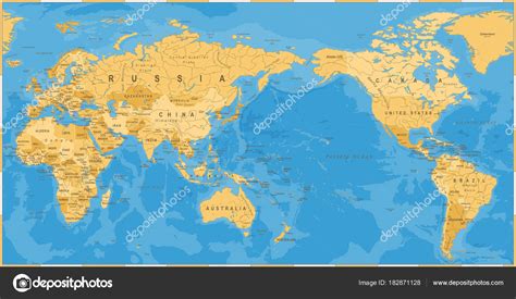 Mapa Mundi Del Pacifico