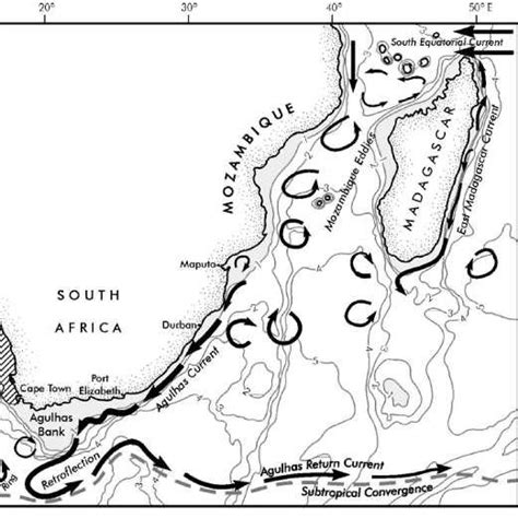 4 General Oceanographic Currents Of South Africa Mozambique And