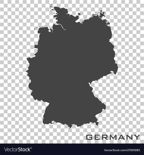 Icon Map Germany On Transparent Background Vector Image
