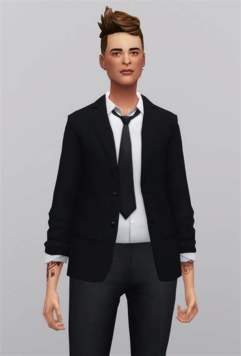 Business Suit F Separate Top At Rusty Nail Sims 4 Updates