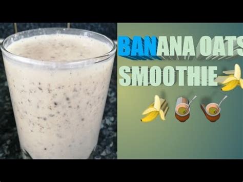 Banana oatmeal smoothie (1536 calories). Banana oats smoothie for weight loss 🍌🍌🧉 - YouTube