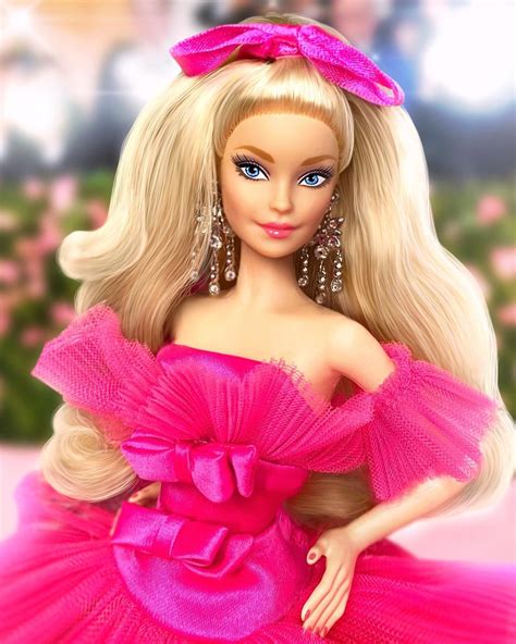 barbie signature poupée de collection pink collection avec corps silkstone jouet collector