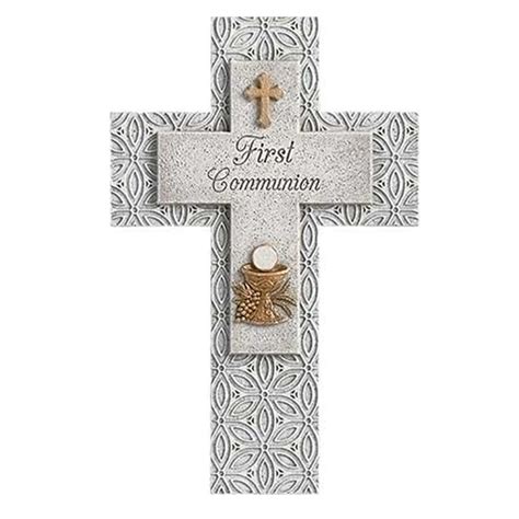 First Communion Stone Wall Cross — St Patricks Ts And Books