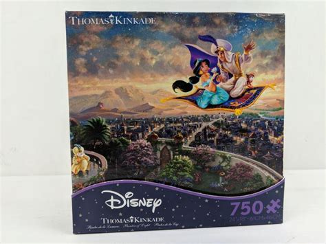 Disney Thomas Kinkade Disney Aladdin 750 Pcs Puzzle New Opened