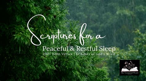 Soothing And Rain Ambience Bible Verses For A Peaceful And Restful Sleep