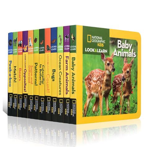 National Geographic Kids Look And Learn 12 Boardbooks Set Shopee