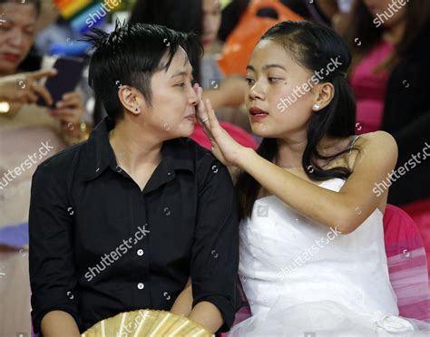 Filipino Lesbian Couple Mary Grace Timkang Editorial Stock Photo