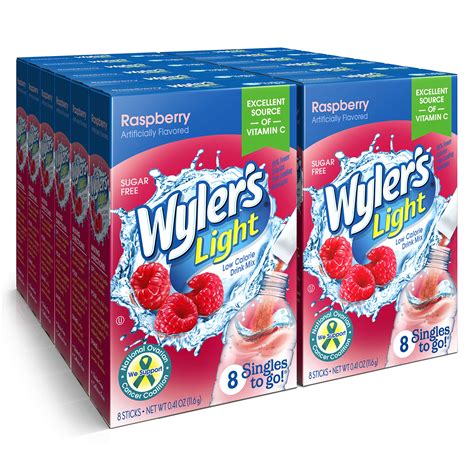 Buy Wylers Light Singles To Go Powder Packets Water Drink Mix