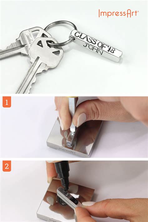 Here you'll find our step by step guide for metal stamping jewelry & accessories. Keychain Project Kit | Metal working, Metal stamping, Metal