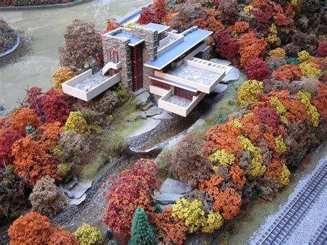 Fallingwater Aerial View Frank Loyd Wright Houses Concept Models
