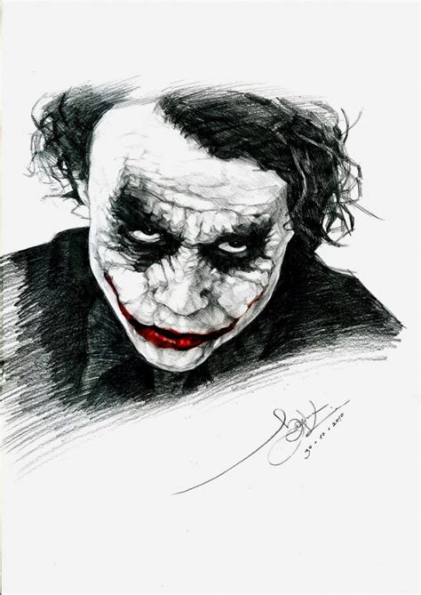 Gambar Joker Seram Hitam Putih Gambar Keren
