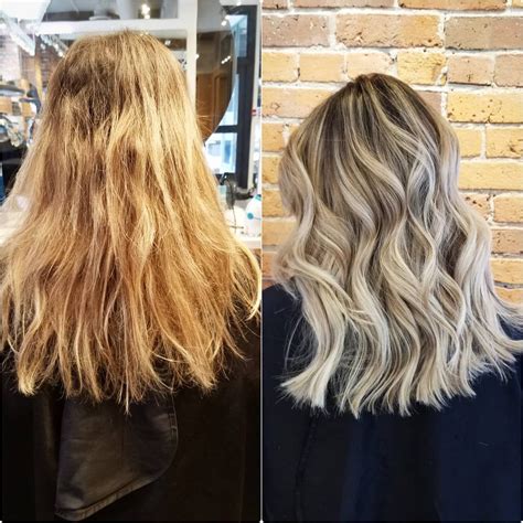 One More Beautiful Before And After Of This Week Brassy Hair Blonde Wedding Hair Brassy