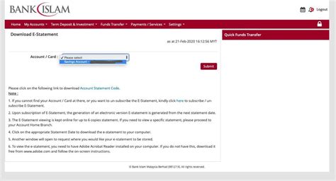 Bank islam malaysia berhad, kuala lumpur, malaysia. Cara Dapatkan Penyata Bank Islam