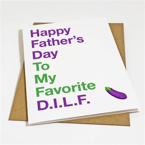 Dilf Father S Day Card Funny Father Day Card For Your Etsy